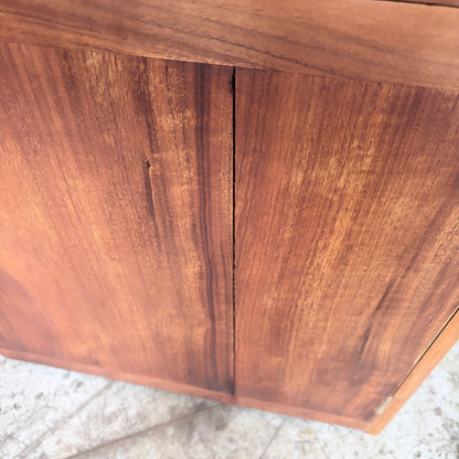 Pair of Mid-Century Walnut Bedside Cabinets | Vintage One Drawer Nightstands
