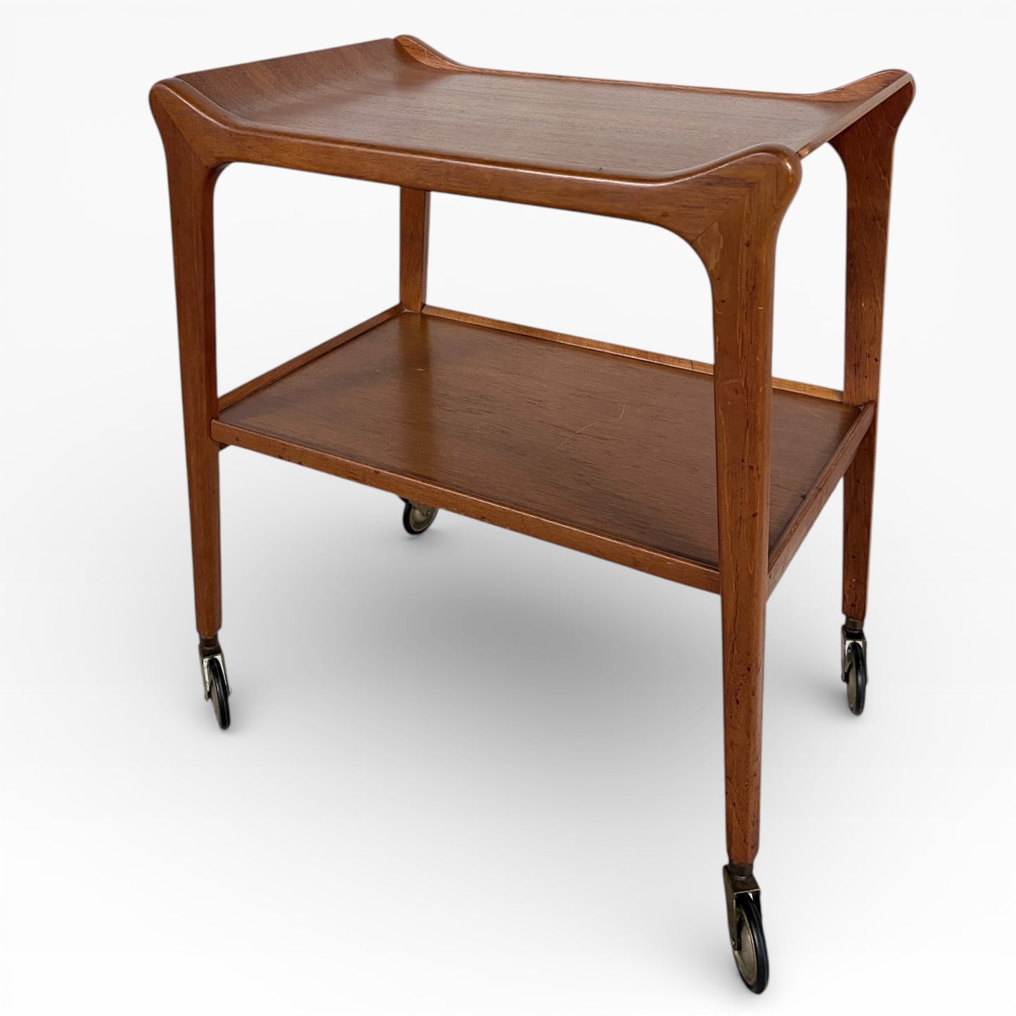 Mid Century Teak Bar Cart / Serving Trolley ‘The Glyder’ by Paragon Furniture, c.1960s