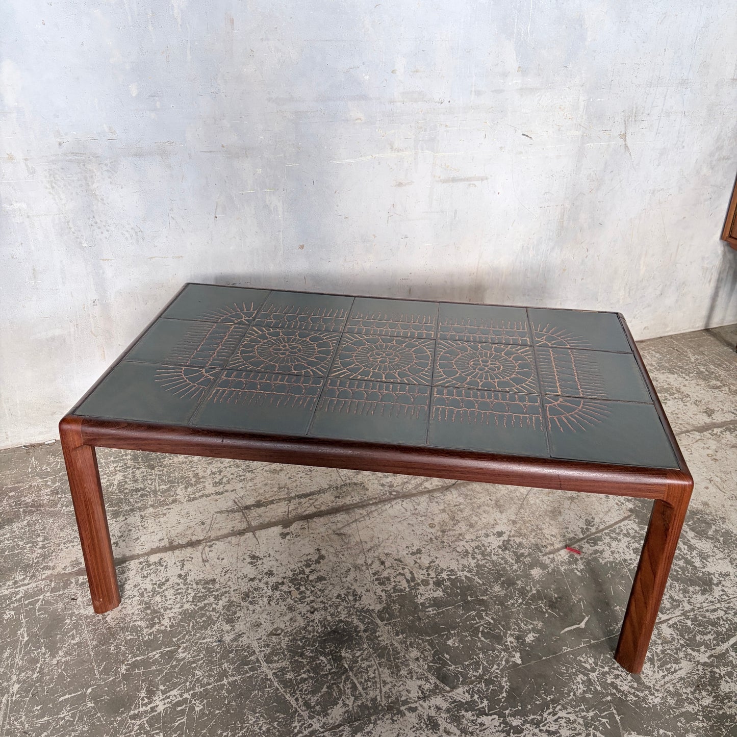 Rare Mid Century G Plan Teak & Ceramic Tile Coffee Table