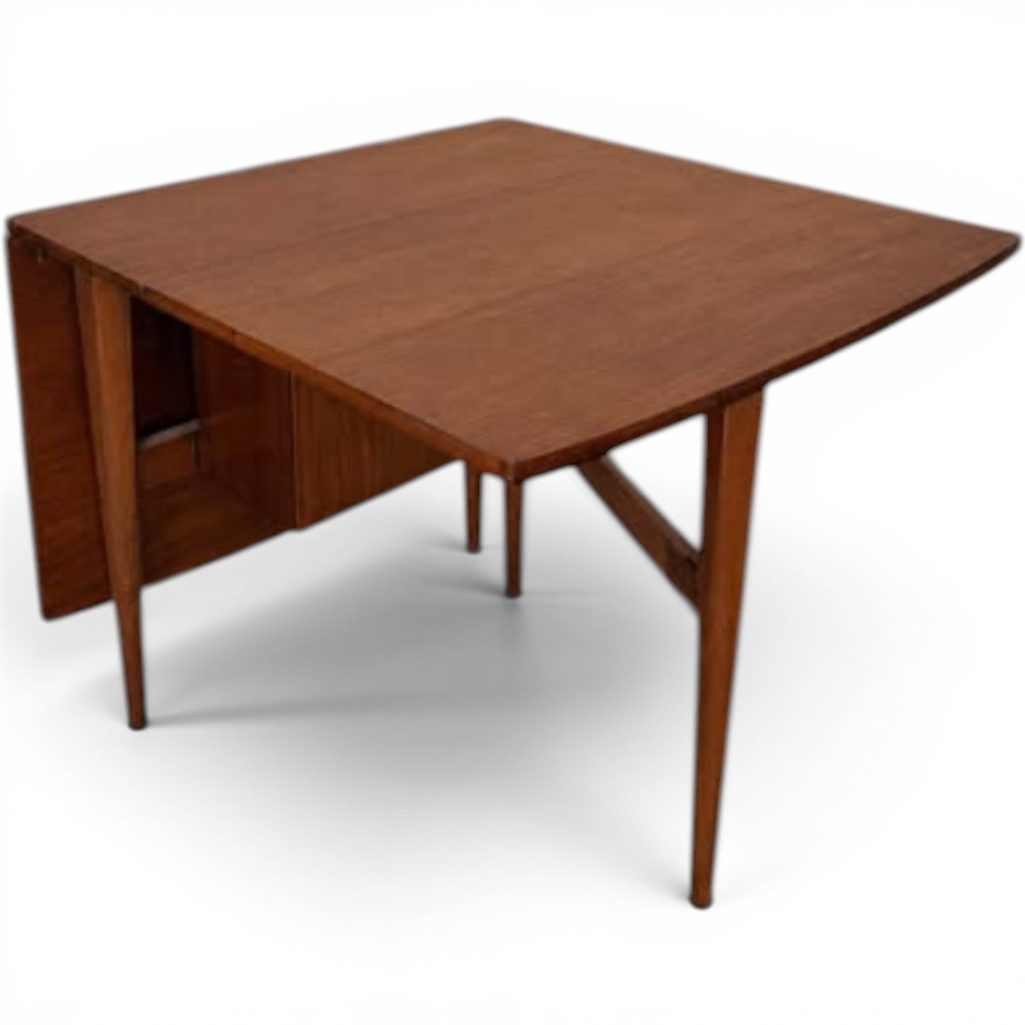 Mid Century EON Elliotts of Newbury Teak Drop Leaf Dining Table | Gate Leg Extending Kitchen Table