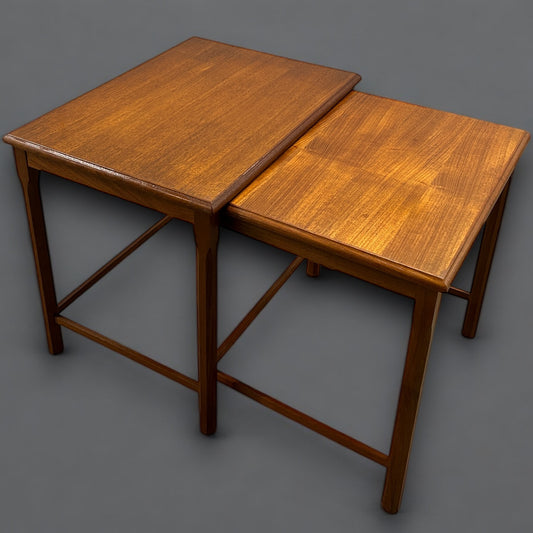 Mid Century Teak Wood Nest of Tables