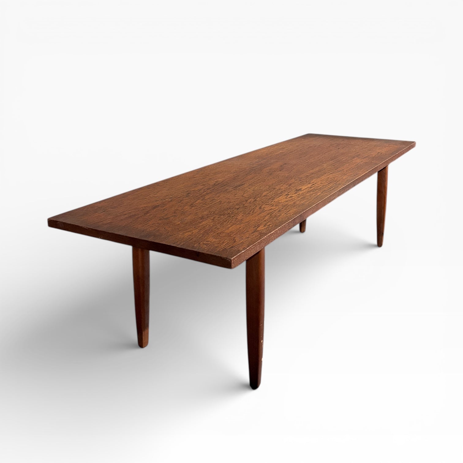 Teak Surfboard Coffee Table, Mid-Century Modern, 1960s — view 4