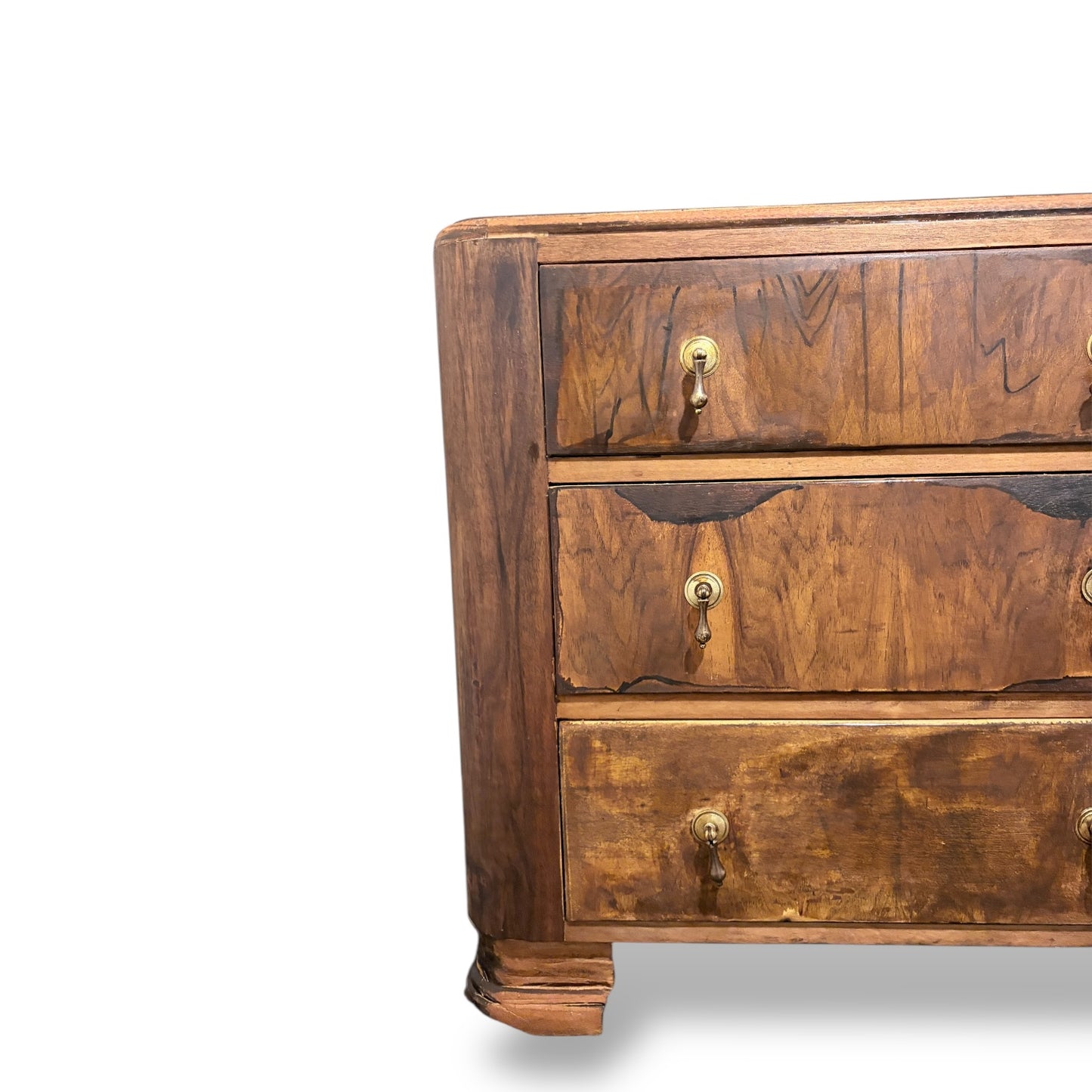 Art Deco CC41 Burr Walnut Chest of Drawers