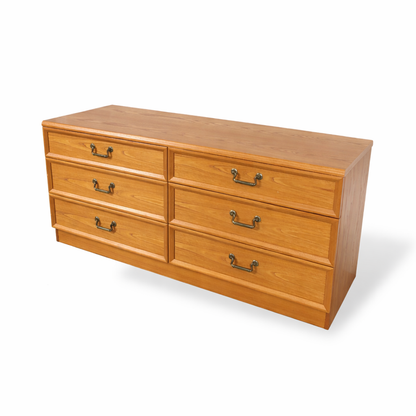 G Plan Low Sideboard – 1980s Oak Veneer Storage Unit
