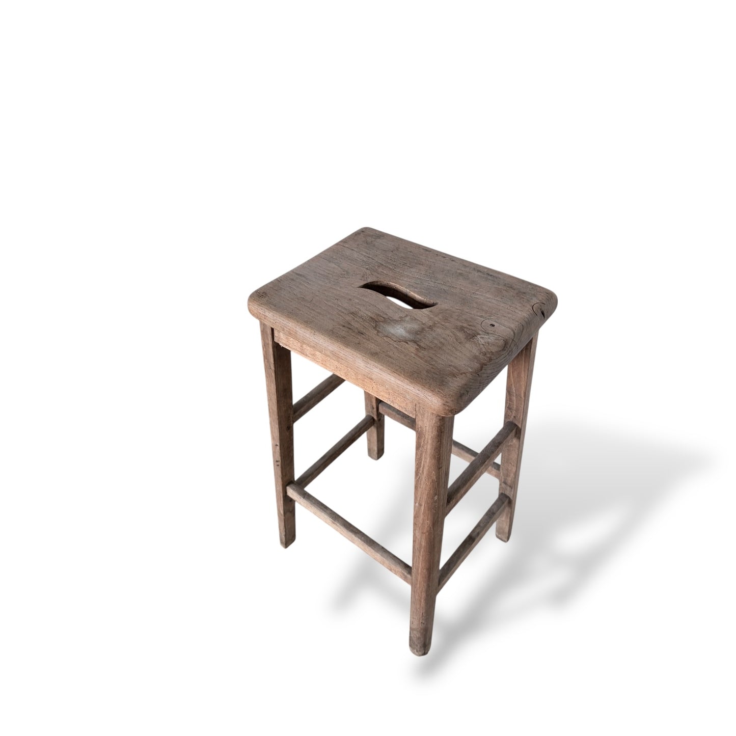 Rustic Oak & Pine Bar Stool