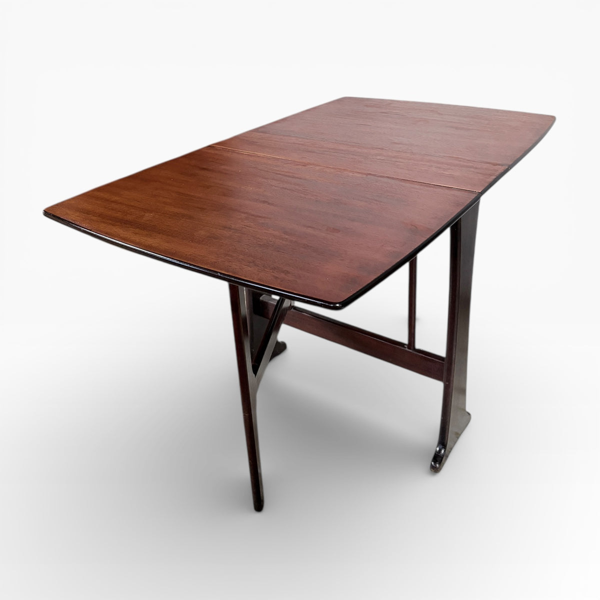 Mid-Century Legate Drop Leaf Dining Table | Compact Folding Wooden Table