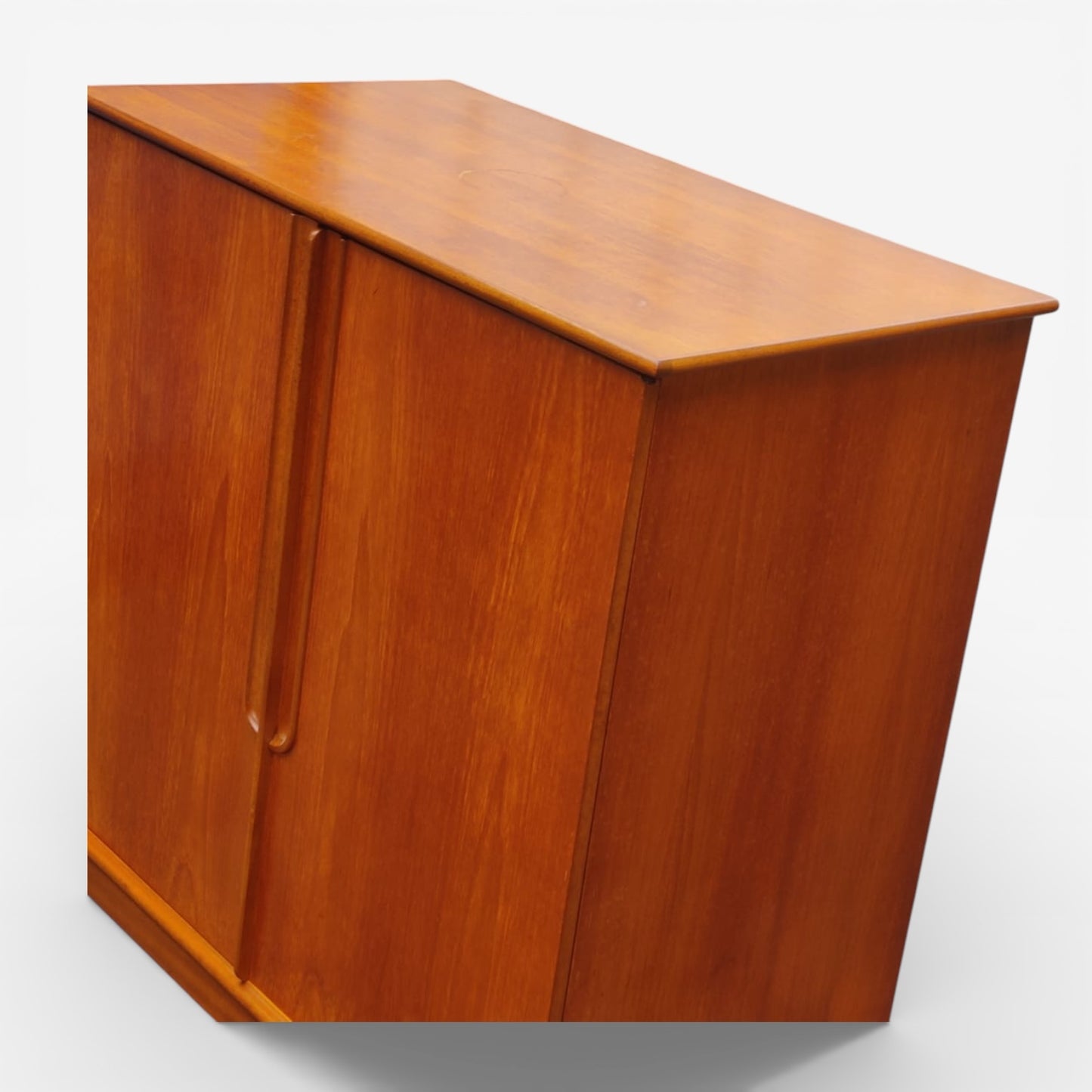 Mid Century Teak Sideboard | Vintage Danish Media Unit With Compact Storage
