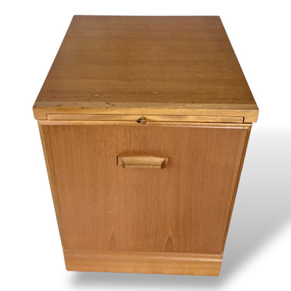 Vintage McIntosh Teak Bedside Cabinet with Pull-Out Tray