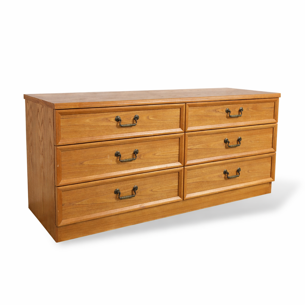 G Plan Low Sideboard – 1980s Oak Veneer Storage Unit