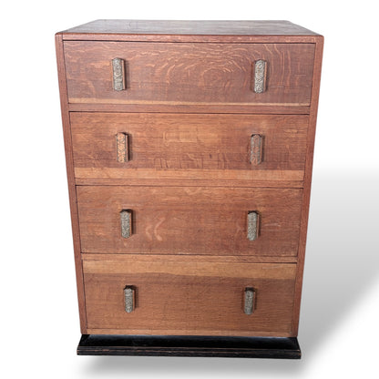 Vintage Heal’s Art Deco Oak Chest of Drawers