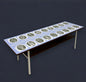 Mid Century Italian Renaissance Art Inspired Coffee Table