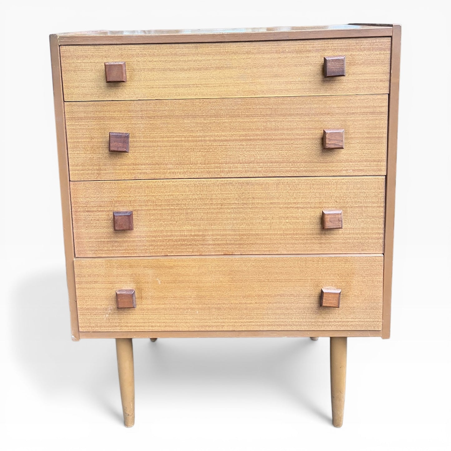 Mid-Century Teak Compact Chest of Drawers