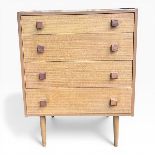Mid-Century Teak Compact Chest of Drawers