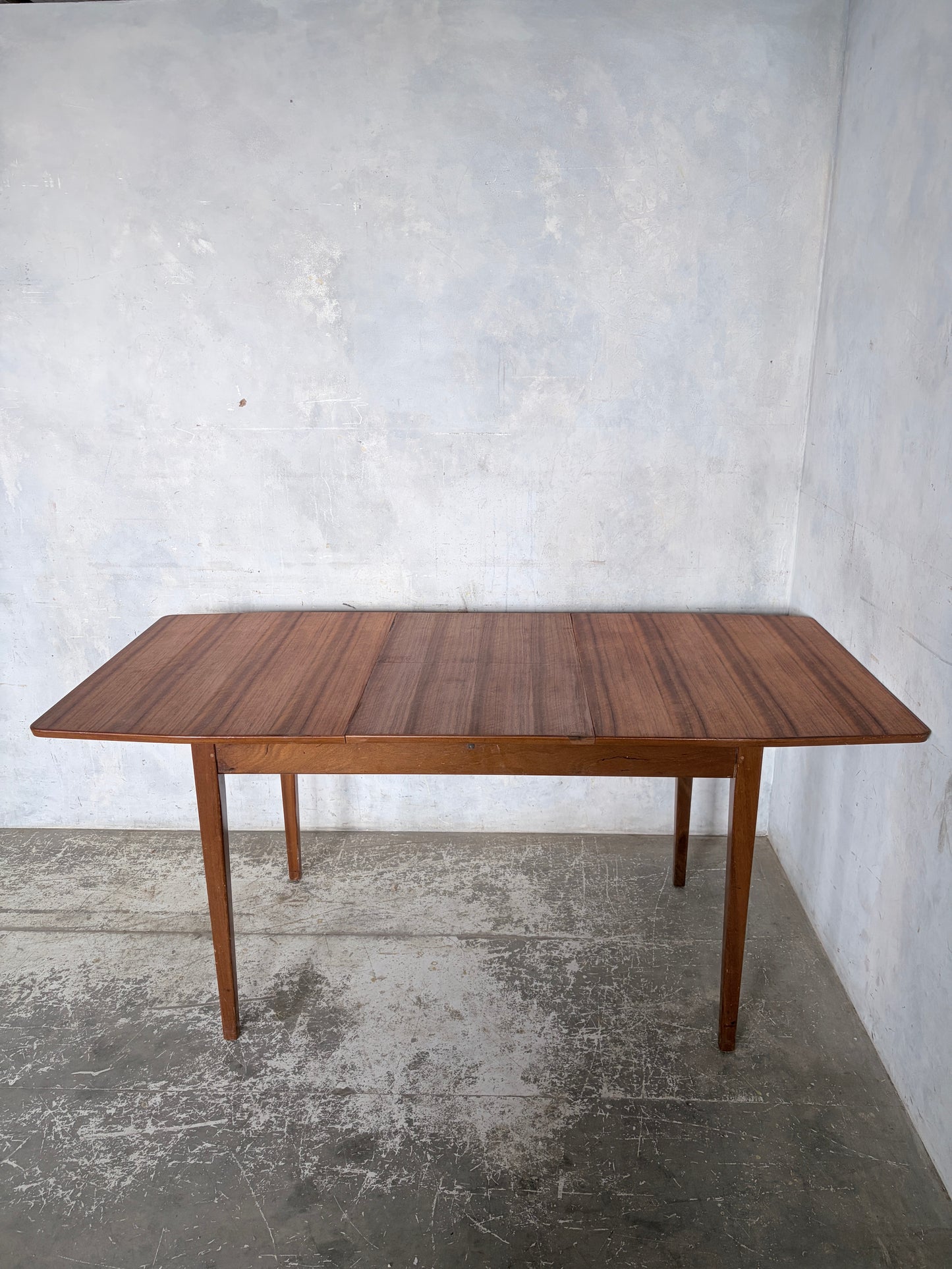 Mid Century Teak and Walnut Extending Dining Table by McIntosh