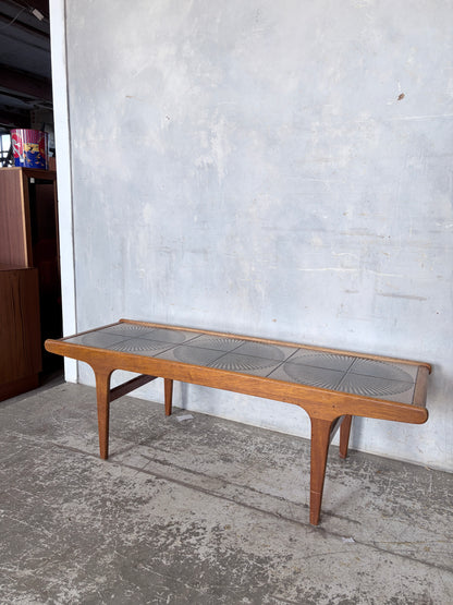Mid Century G Plan Teak & Tile Coffee Table – Space Age