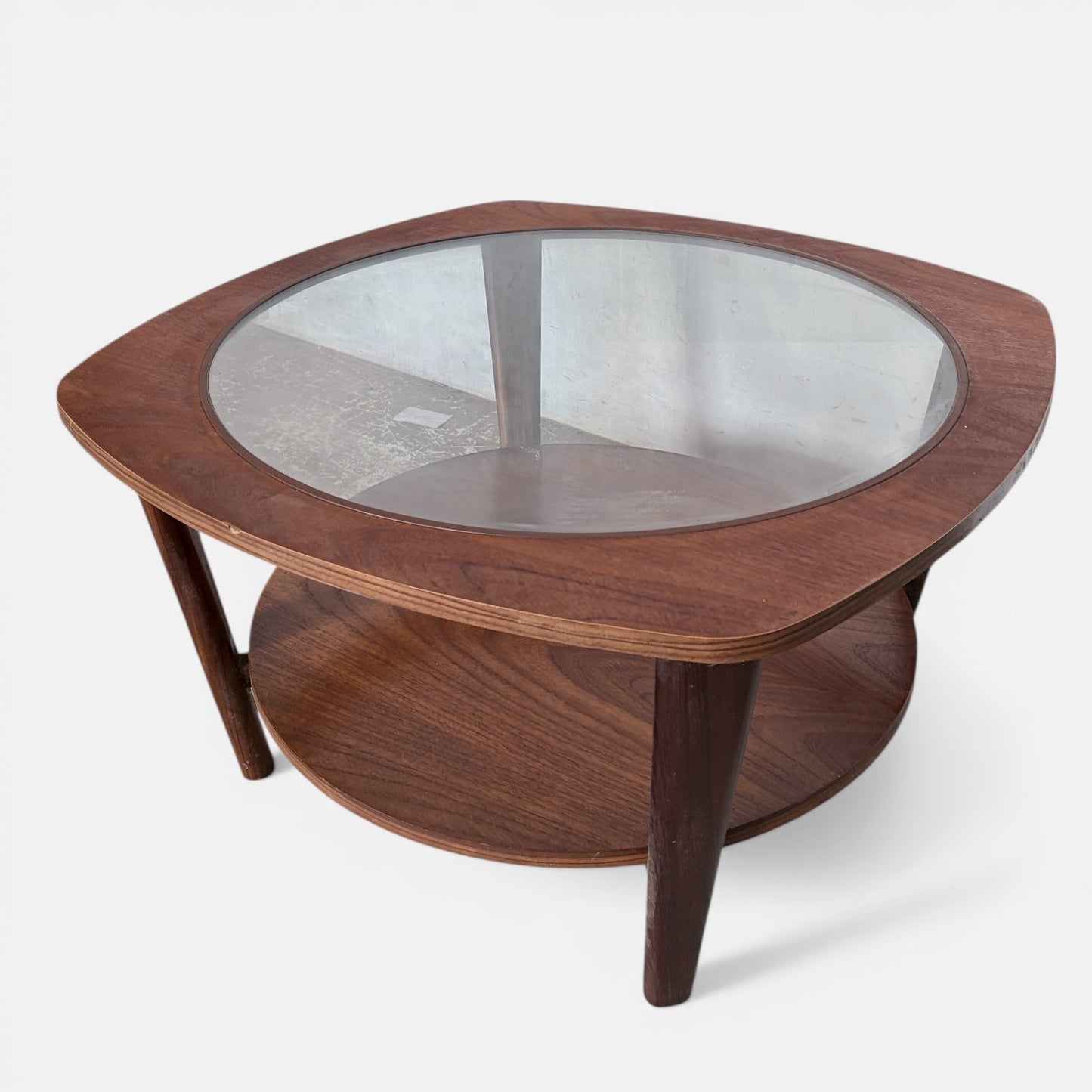 Mid Century Remploy Teak & Glass Coffee Table