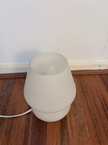 Mid Century Frosted Glass Mushroom Table Lamp