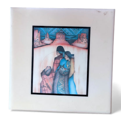 New Mexico Ceramic Tile – Vintage Southwestern Wall Art Decorative Plaque