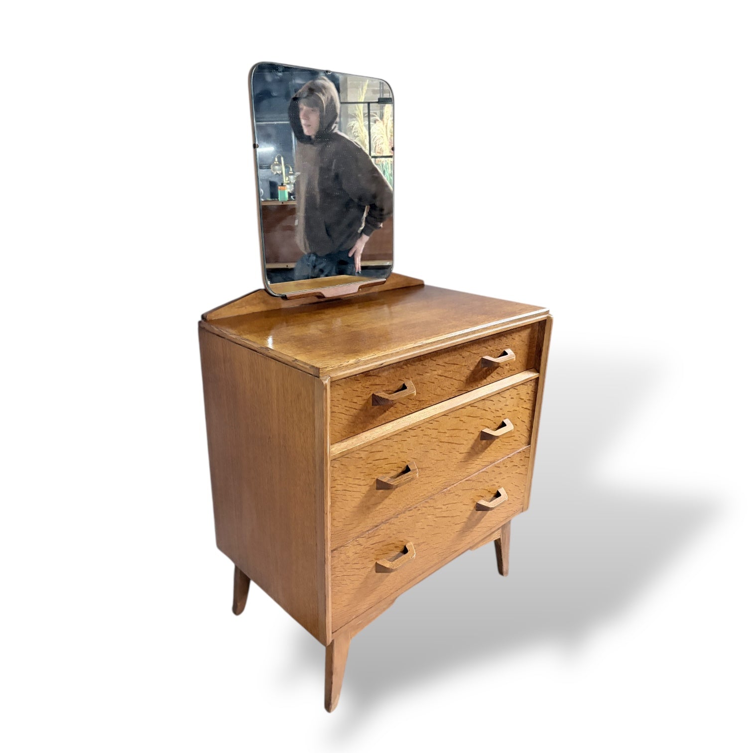 Mid Century G Plan Oak Brandon Dressing Table with Mirror — view 5