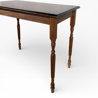 Mid Century Pine and Oak Console Table