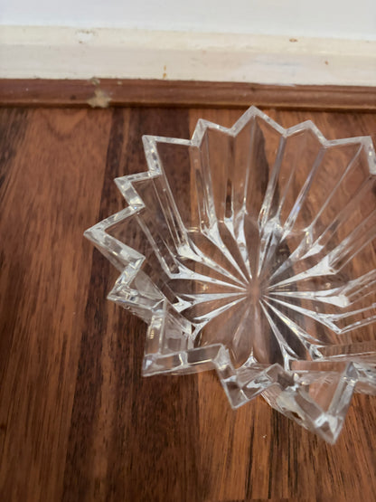 Mid Century Nachtmann Crystal Starburst Bowl – Cut Glass, Made in Germany