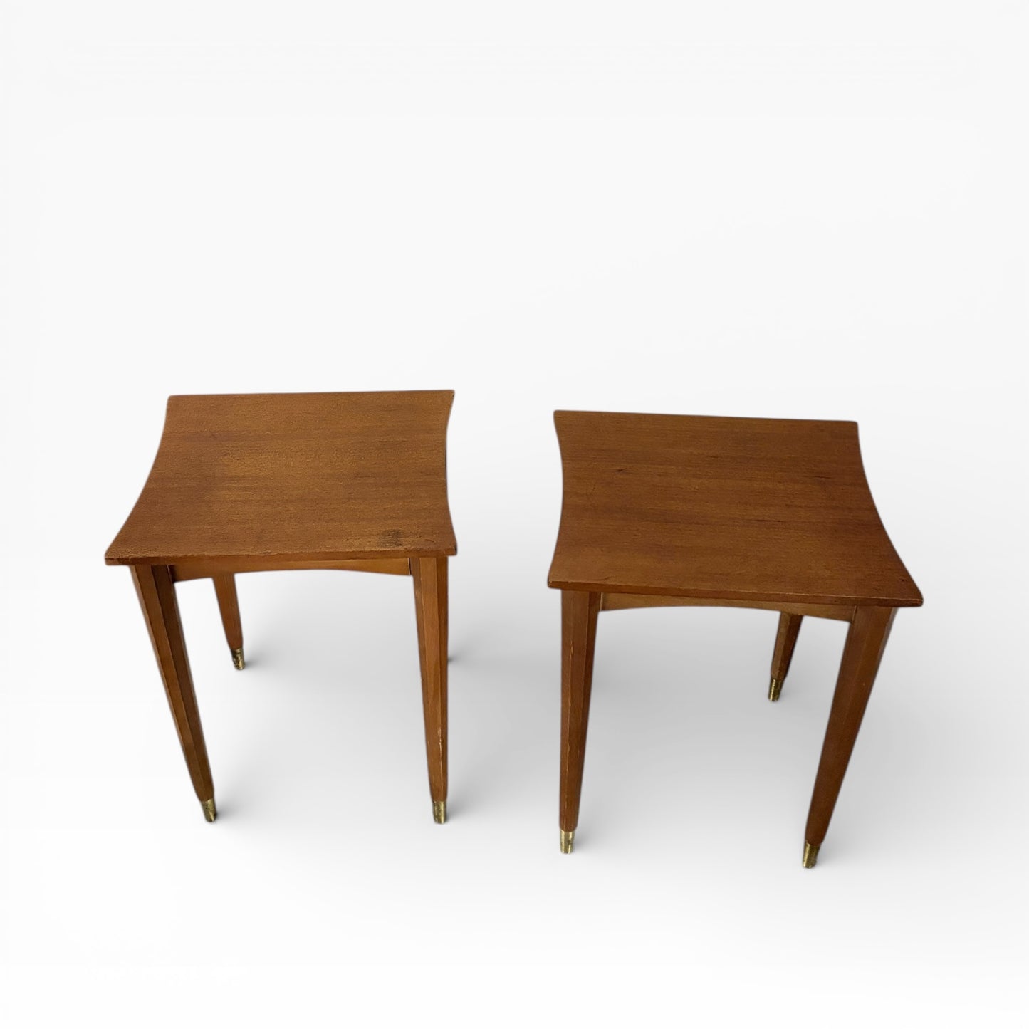Vintage Teak Bedside Tables – Pair | Mid-Century Scandinavian — view 4