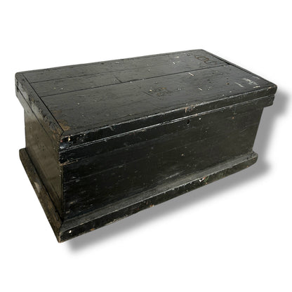Vintage Military Wooden Tool Chest | Old Army Storage Box with Compartments