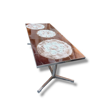 Julian Belarti “Adri” Coffee Table – Vintage Tiled Mid Century Table — view 8
