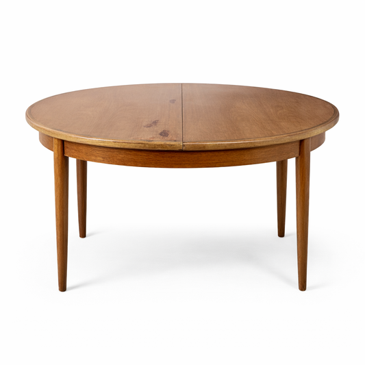 Vintage G Plan Teak Round Extending Dining Table