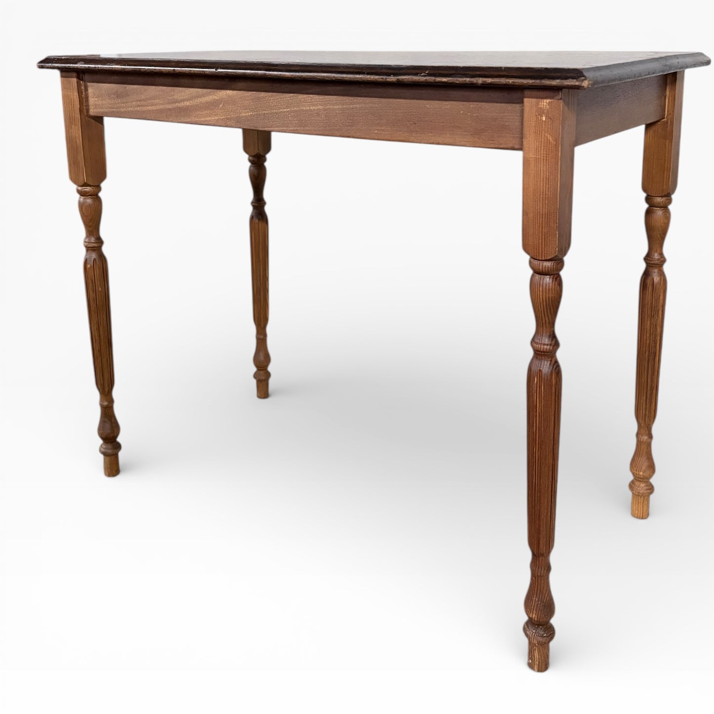 Mid Century Pine and Oak Console Table