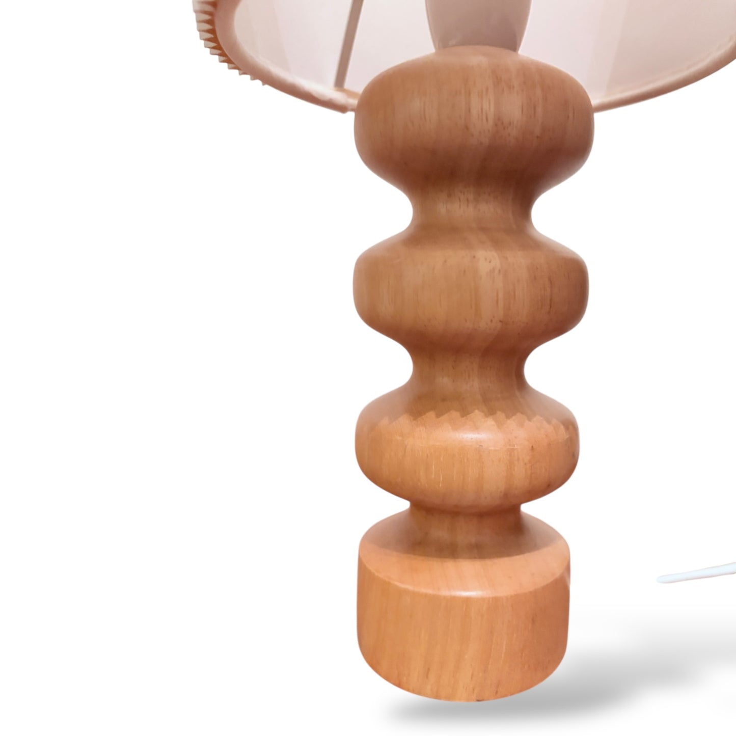 Vintage Oak Table Lamp – Scandinavian Style — view 9