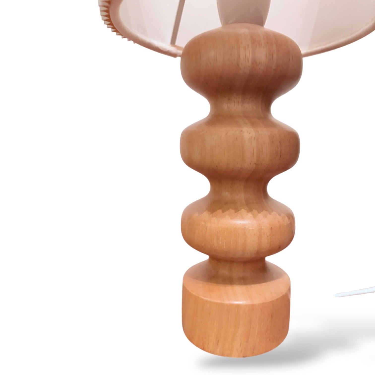 Vintage Oak Table Lamp – Scandinavian Style — view 9