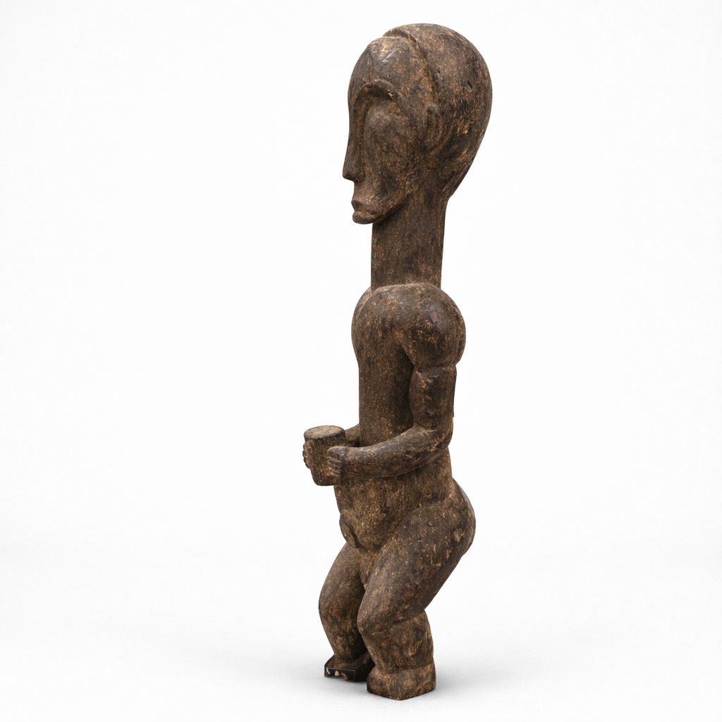 19th Century Hemba Male Ancestor Figure Mambwe Region, Democratic Republic of Congo