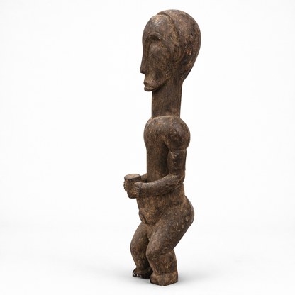 19th Century Hemba Male Ancestor Figure Mambwe Region, Democratic Republic of Congo