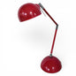 Vintage Desk Lamp - Adjustable Red Mid Century Modern Task Light with Chrome Joints