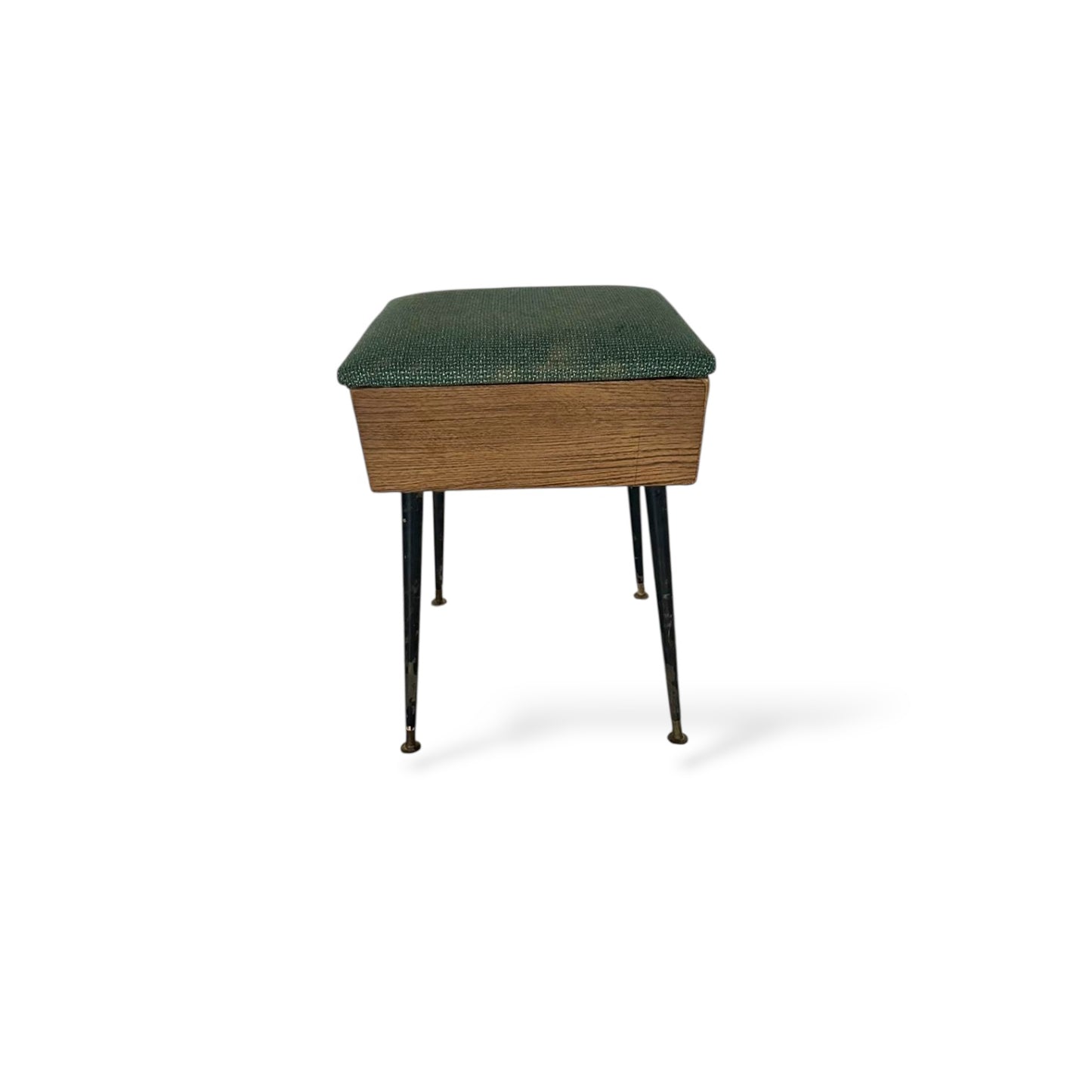Vintage Atomic Mid-Century Sewing Box Stool