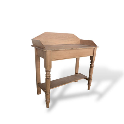 Antique Stripped Pine Washstand / Washboard Table
