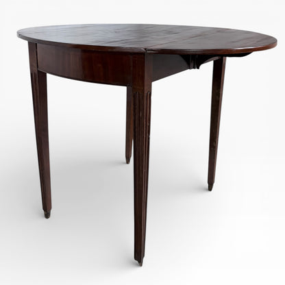 Antique Mahogany Compact Drop-Leaf Table