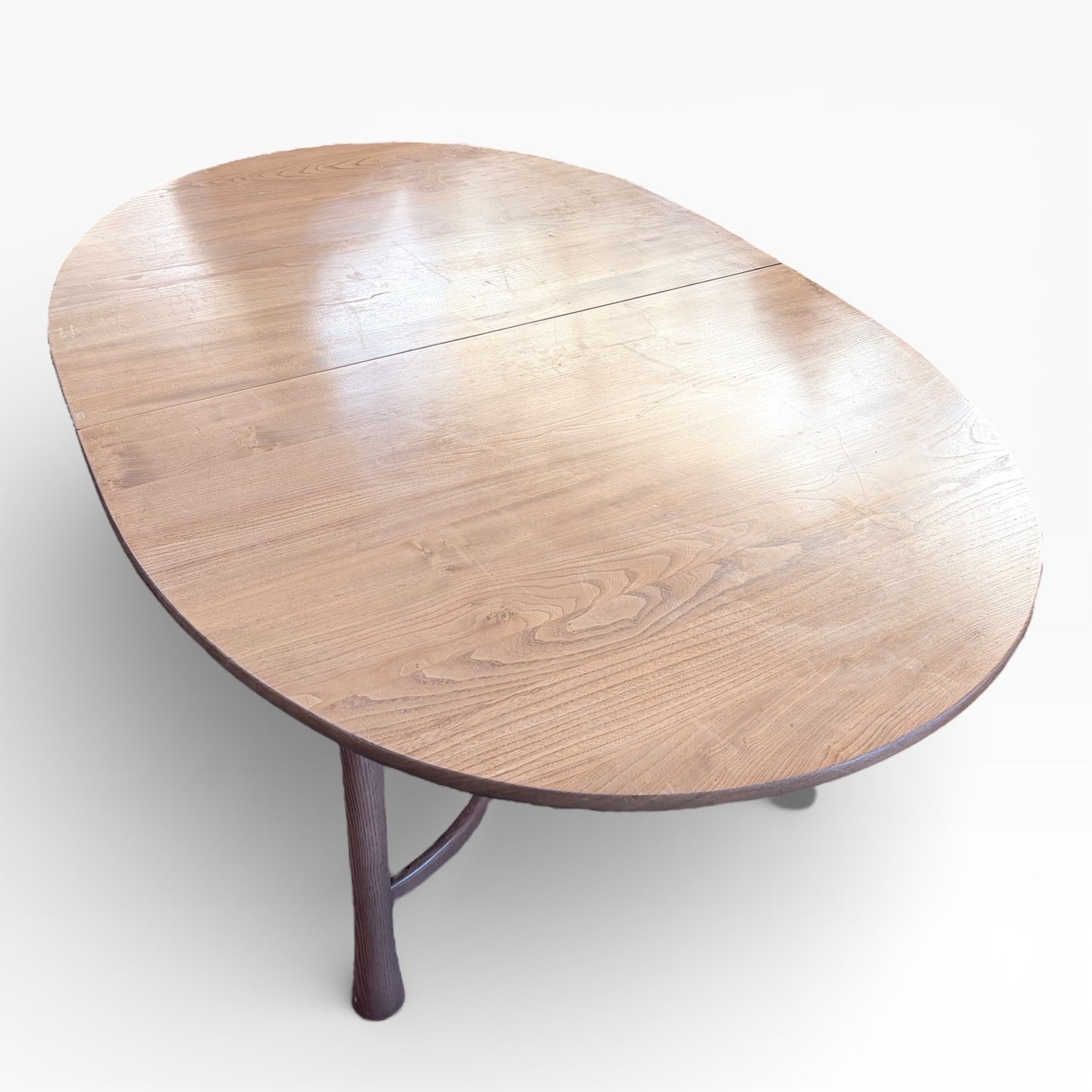 Ercol Mid-Century Table – Blonde Elm Oval Dining Table | Vintage British Furniture