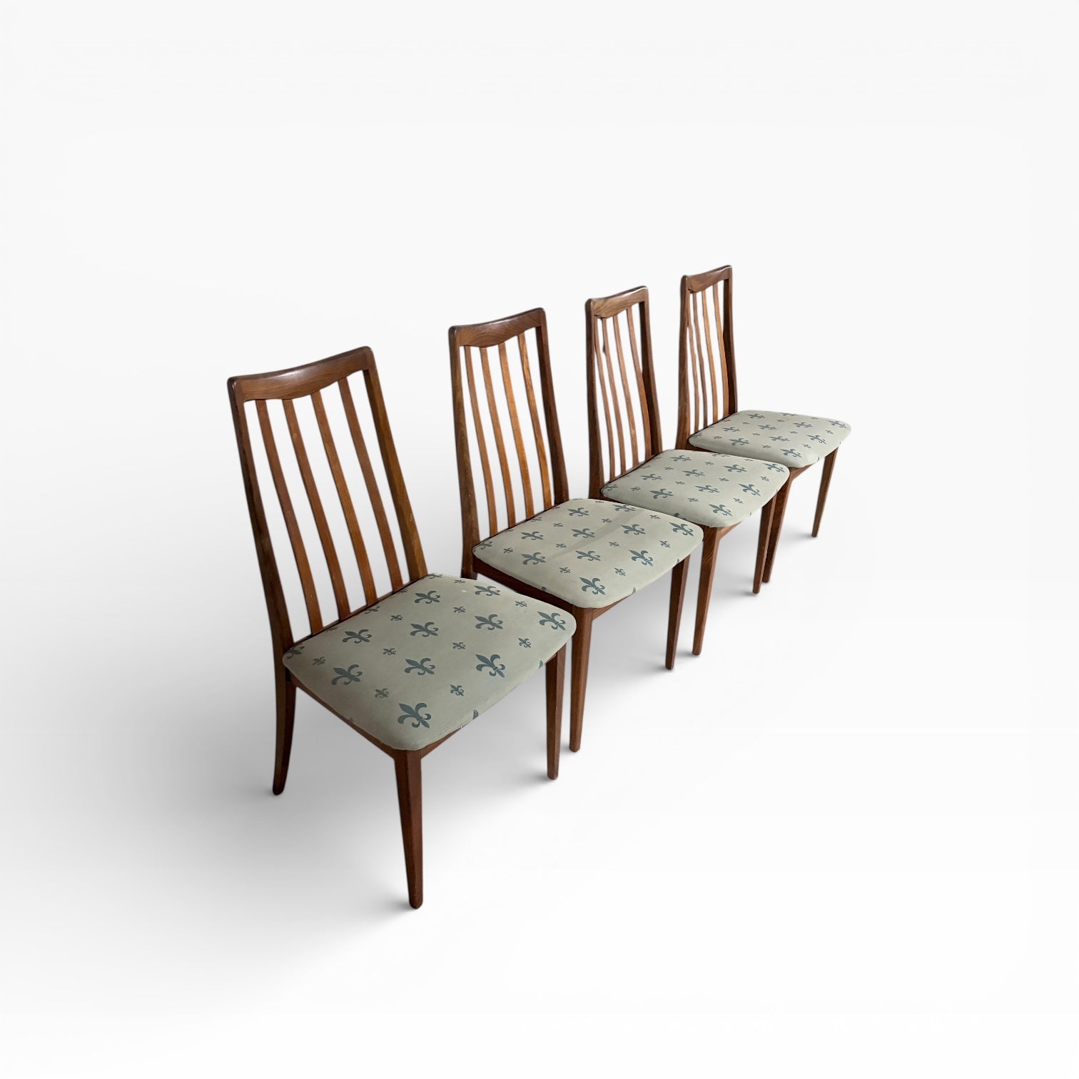 Set of Four G Plan Leslie ‘Dandy’ Dining Chairs – Mid Century — view 4