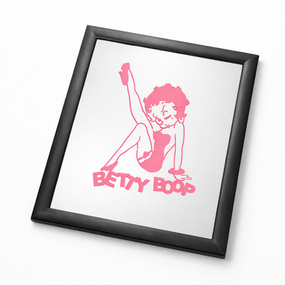 Vintage Betty Boop Framed Wall Mirror