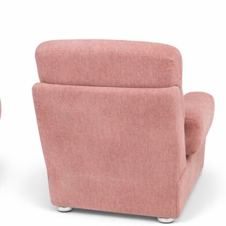 Mid-Century Dusty Pink Modular Sofa Armchair by Heals