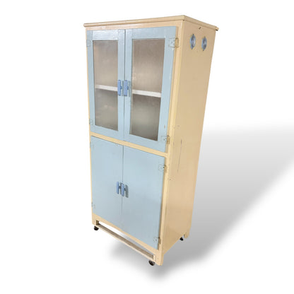 Vintage Painted Kitchenette Pantry Cabinet