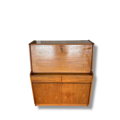 Mid Century Modern Remploy Teak Bureau Desk