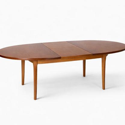 Vintage Teak Round Extending Dining Table by S Form
