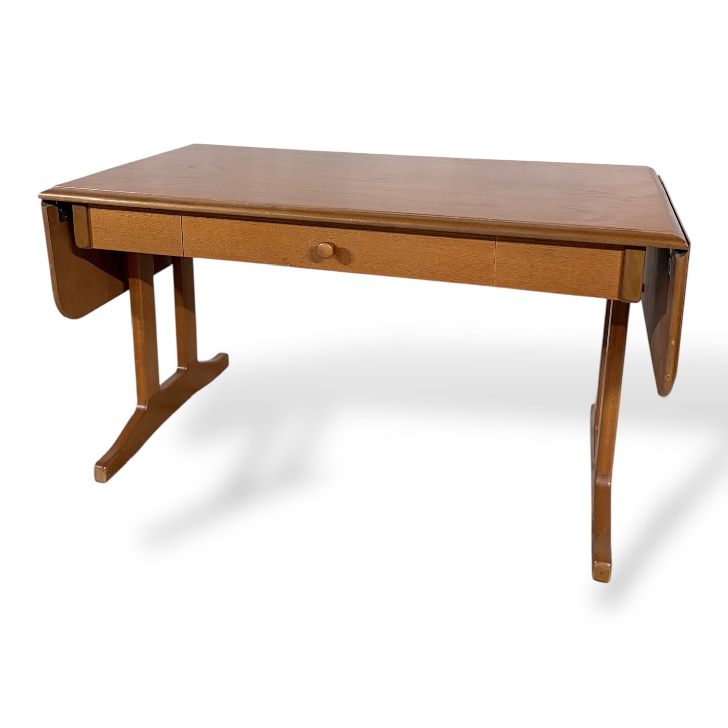 Vintage Teak Drop Leaf Coffee Table with Drawer
