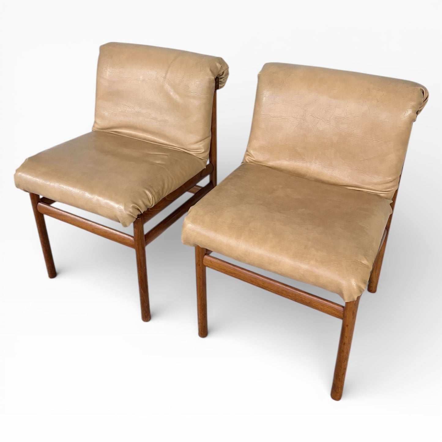 Vintage White & Newton Teak Chairs by Philip Hussey (Pair)