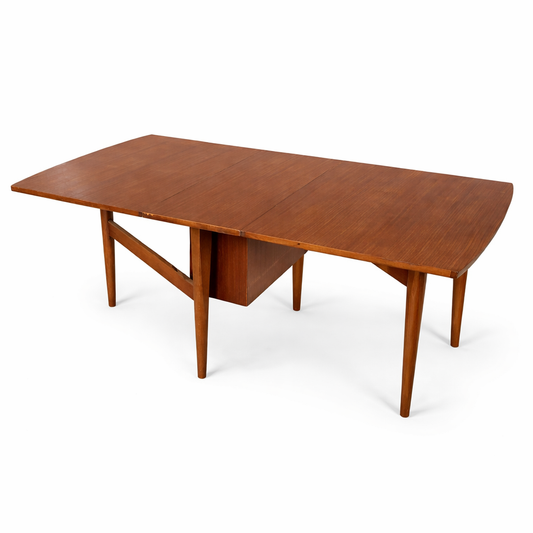 Mid Century Teak Drop Leaf Dining Table by Elliot’s of Newbury