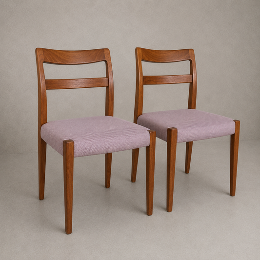 Nils Jonsson for Troeds Swedish Mid Century Teak Dining Chairs – Set of Two