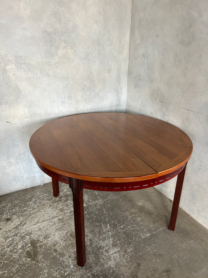 Mid-Century Swedish Rosewood & Teak Extending Dining Table by Nils Jonsson for Troeds